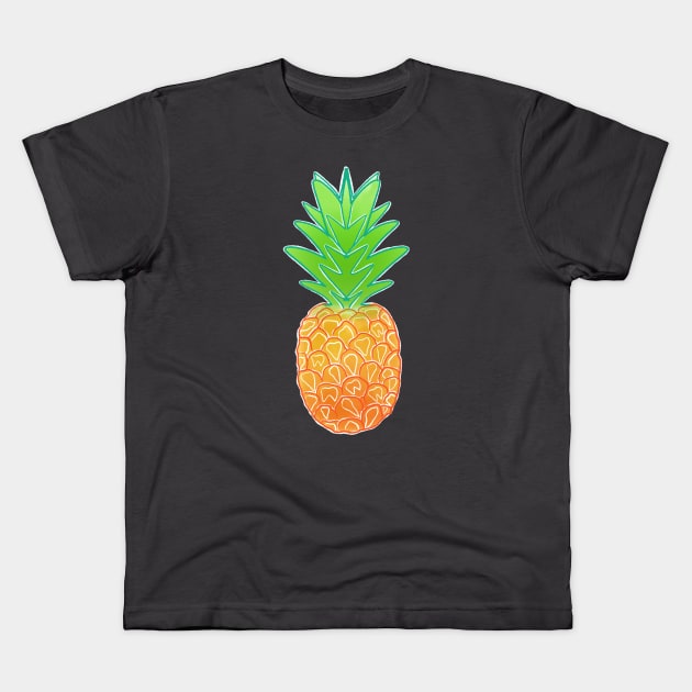 Molar Pineapple Kids T-Shirt by Happimola